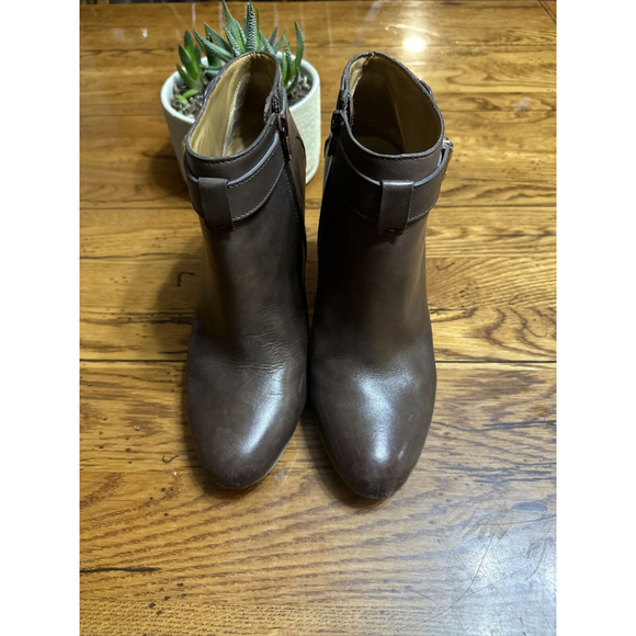 Coach Calf Leather Ankle Boots w/ Buckle Detail Size 10 B - Picture 4 of 10